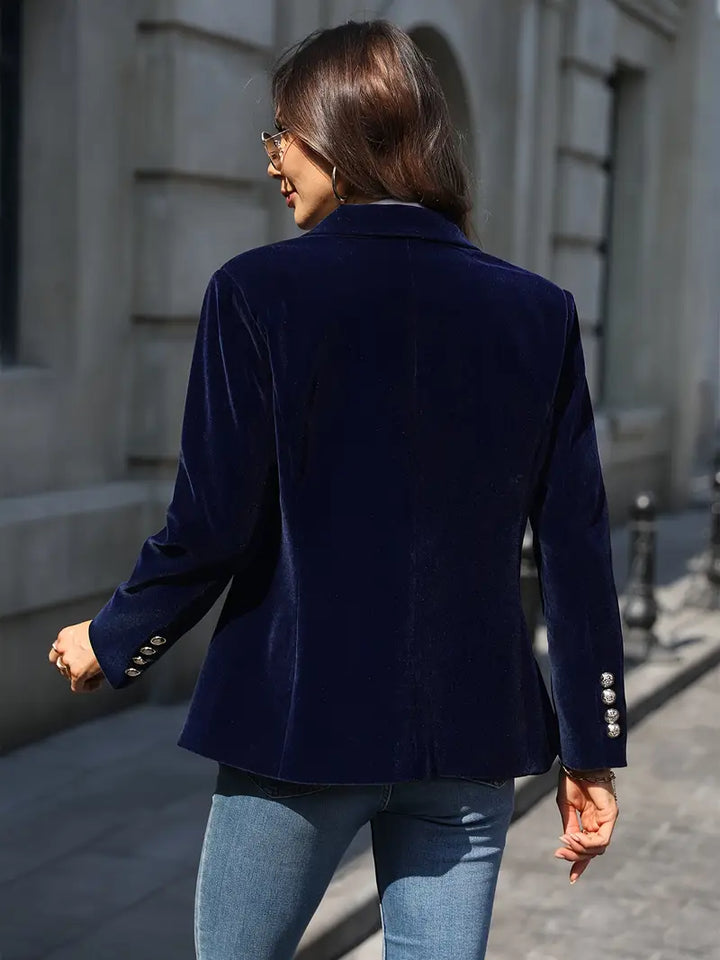 Mabel Elegant Velvet Blazer