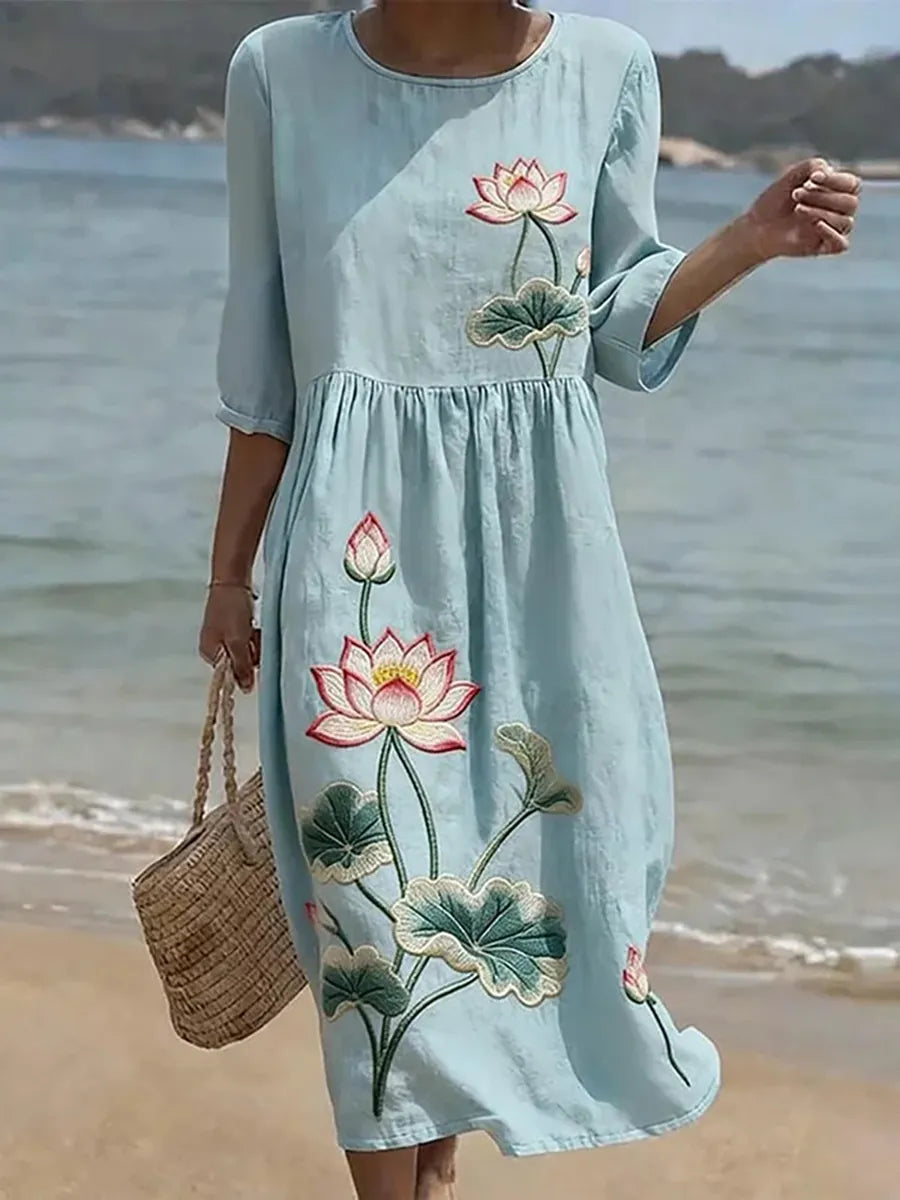 Rachel Elegant Floral Dress