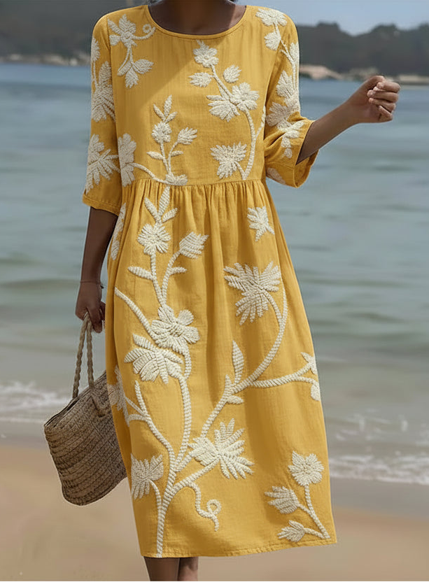 Jennifer Elegant Floral Dress