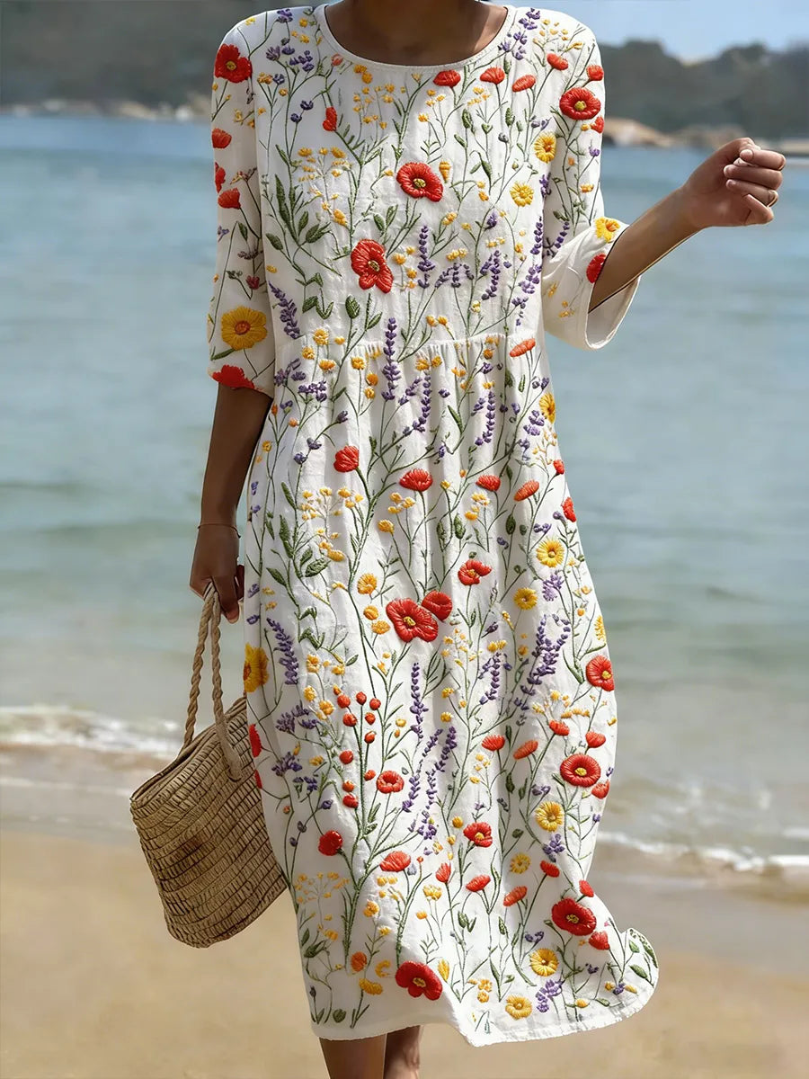 Stacy Elegant Floral Dress