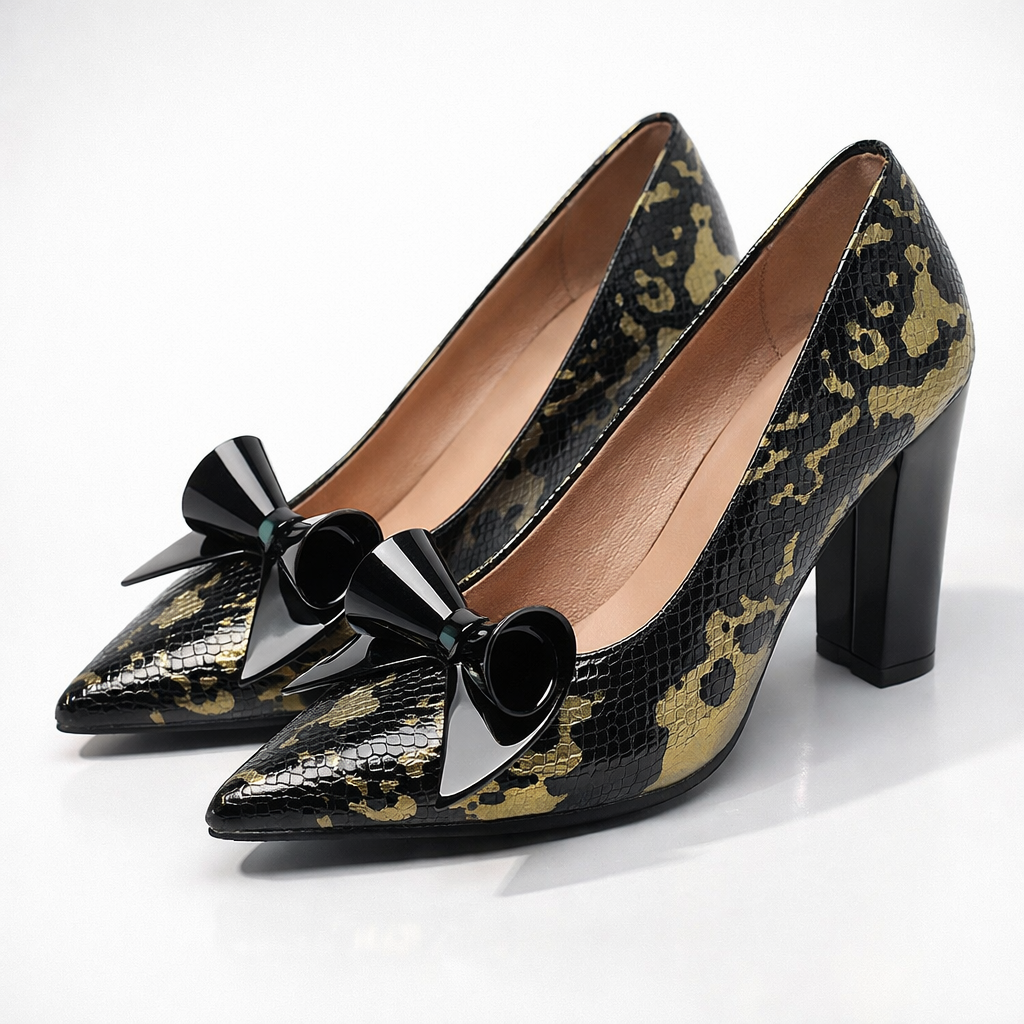Noiré Scale Heels