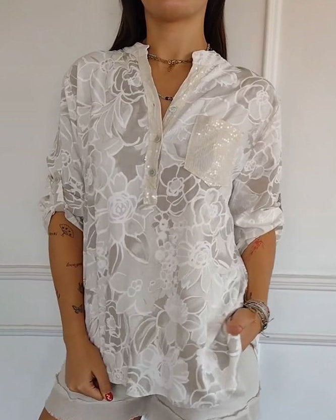 Willow Elegant Blouse with Pocket