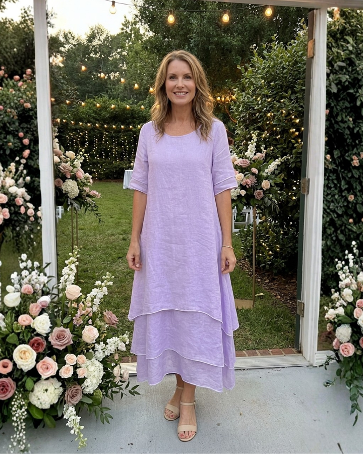 Fluid Tiered Maxi Dress