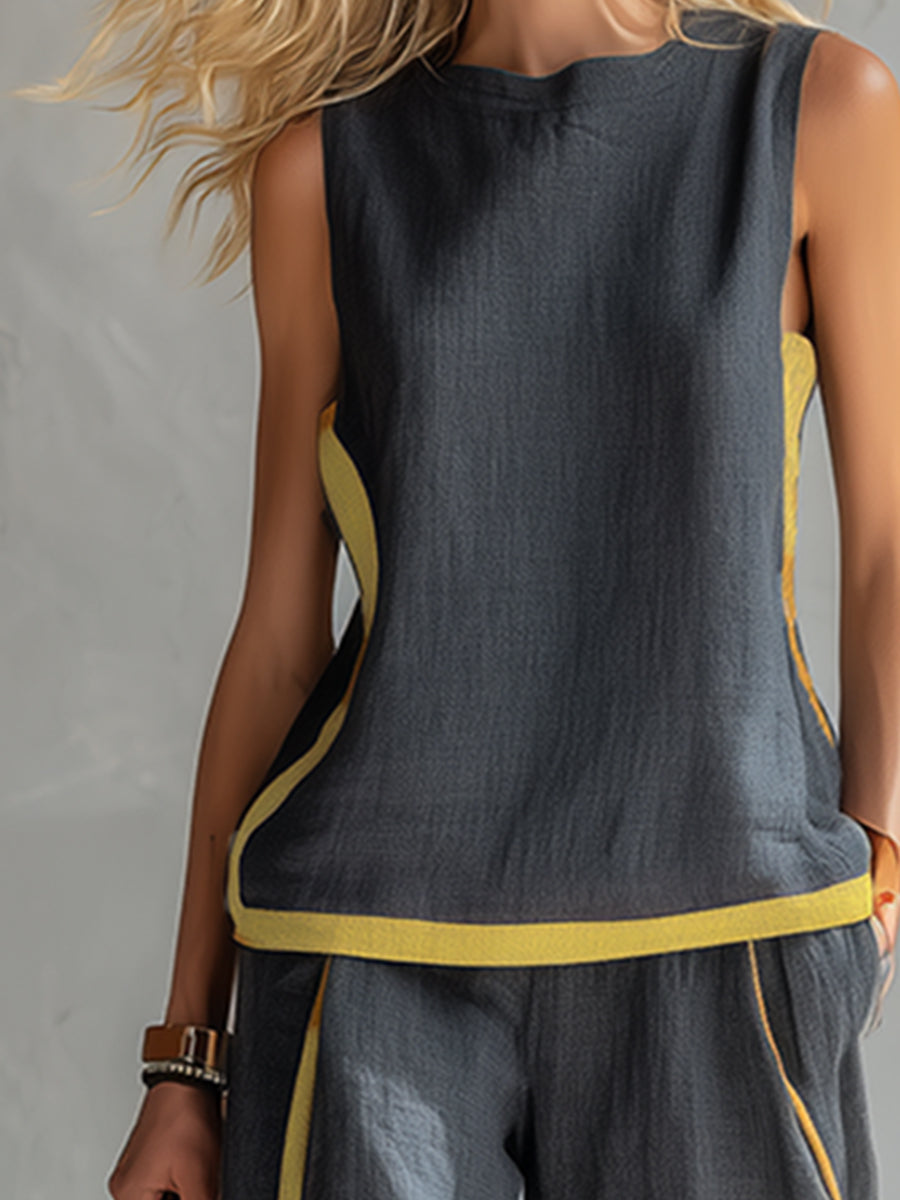 Amara Linen Two-Piece Set