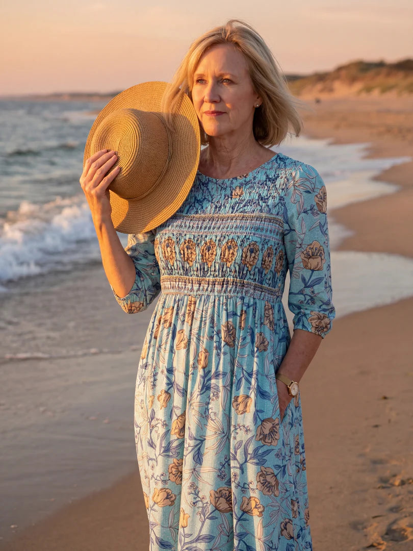 Liora | Petal Muse Midi Dress