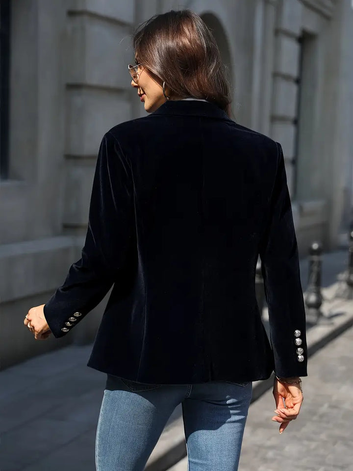 Mabel Elegant Velvet Blazer
