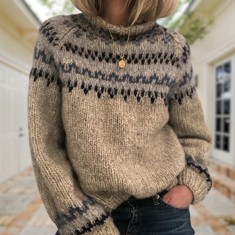 Helga Handcrafted Icelandic Knit Sweater