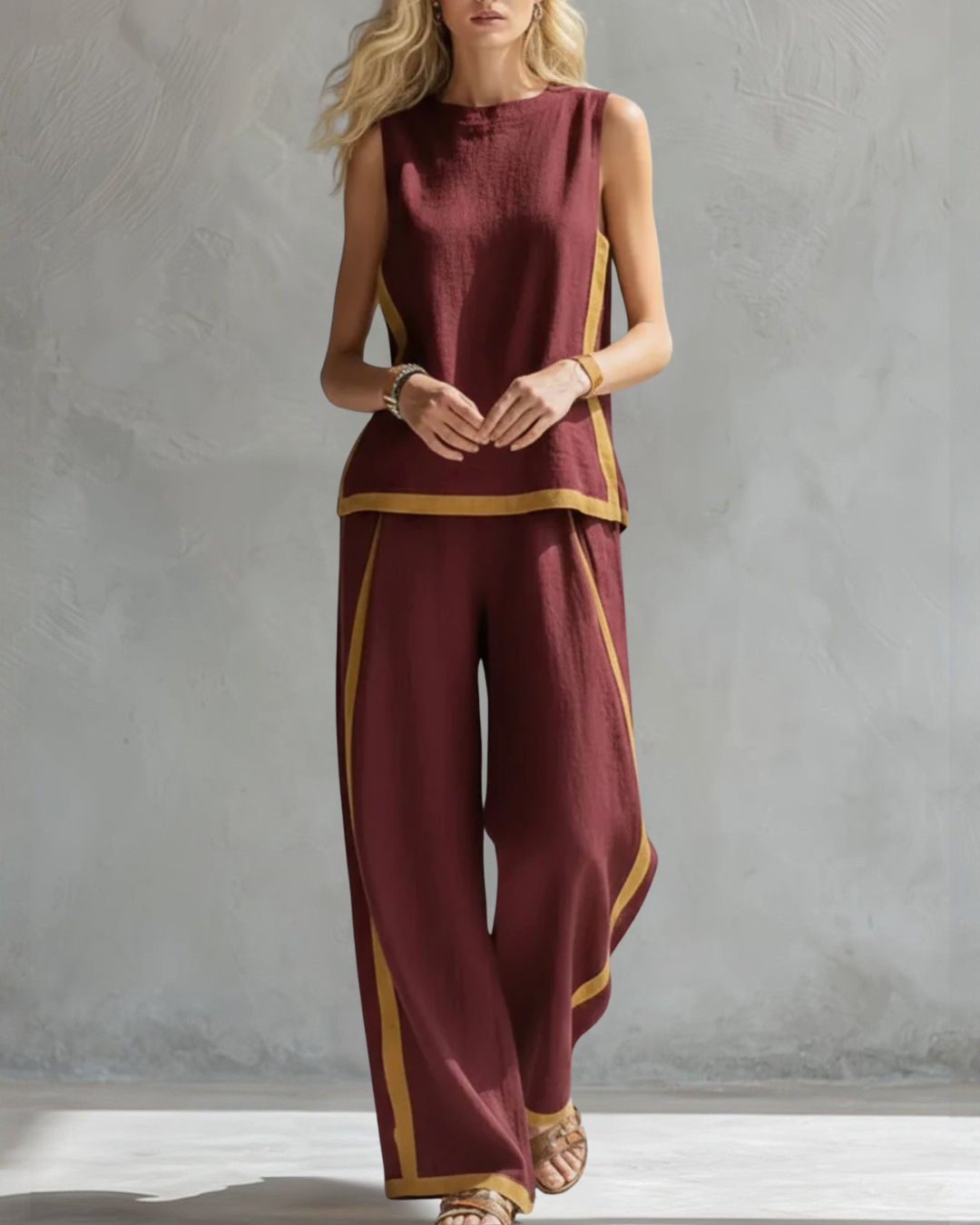 Amara Linen Two-Piece Set