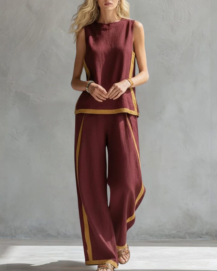 Amara Linen Two-Piece Set