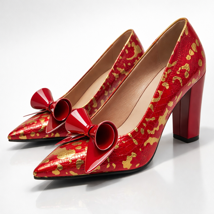 Noiré Scale Heels