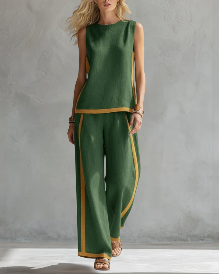 Amara Linen Two-Piece Set