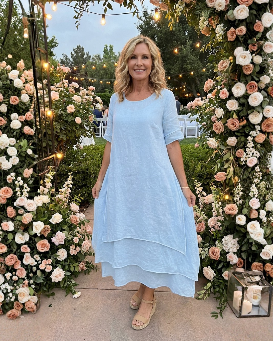 Fluid Tiered Maxi Dress