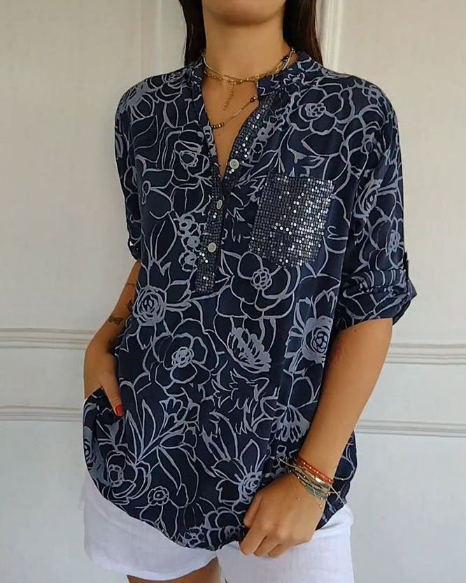 Willow Elegant Blouse with Pocket