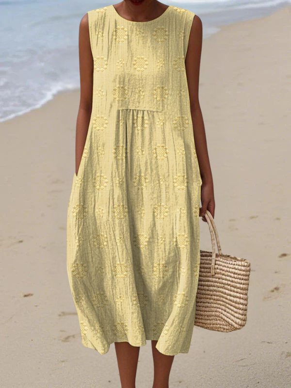Hannah Embroidered Midi Dress