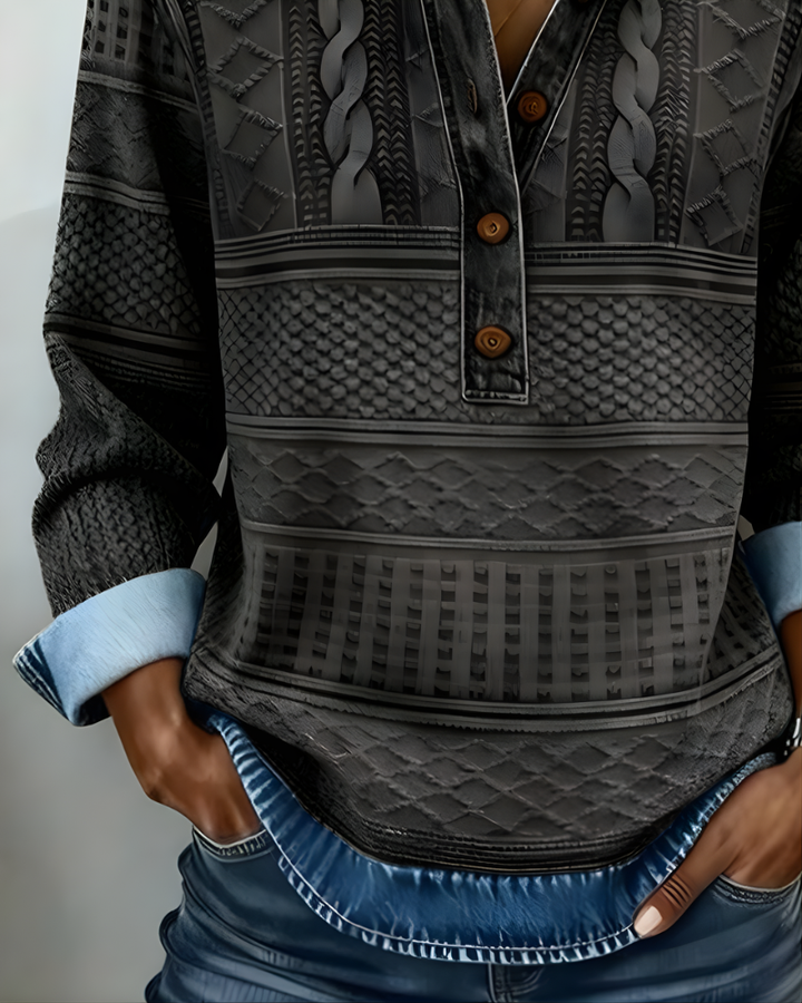 Rowan Half-Button Collared Sweatshirt