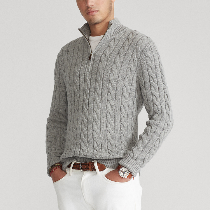 Clark Merino Wool Half-Zip Sweater