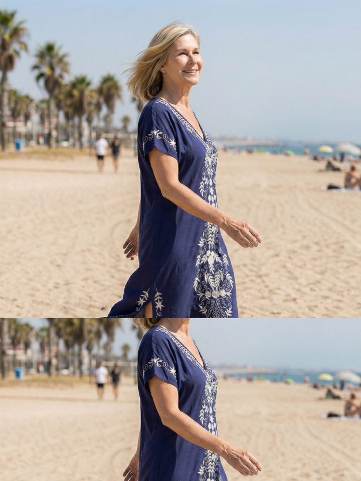 Elyra | Light Drape Midi Dress