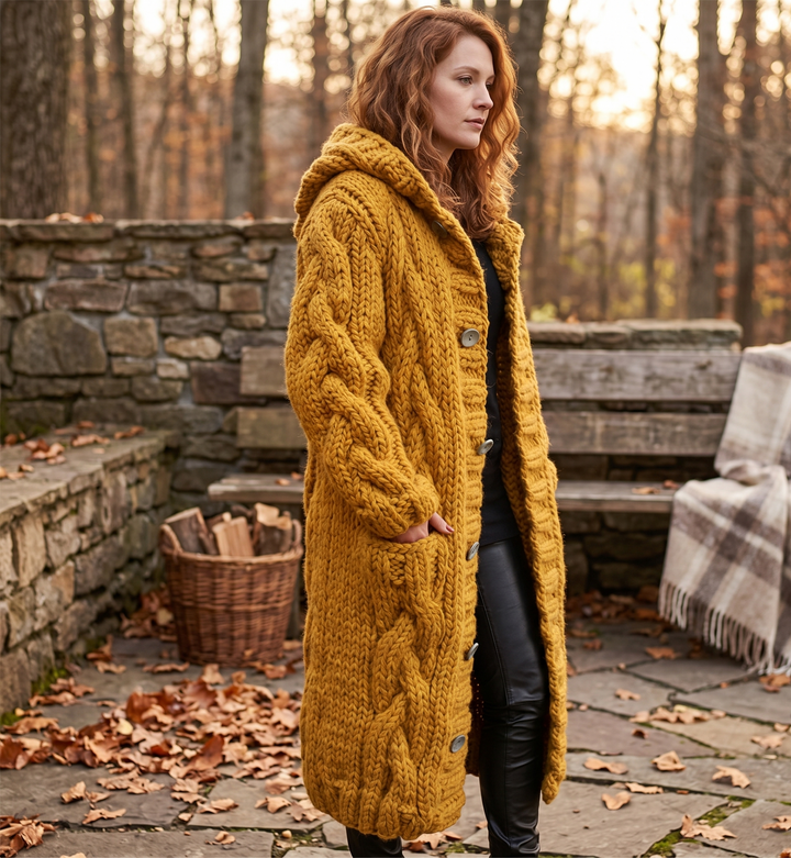 Karina Elegant Coat With Tummy Coverage