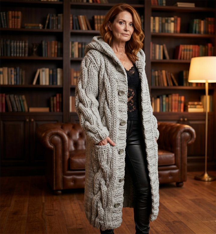 Karina Elegant Coat With Tummy Coverage