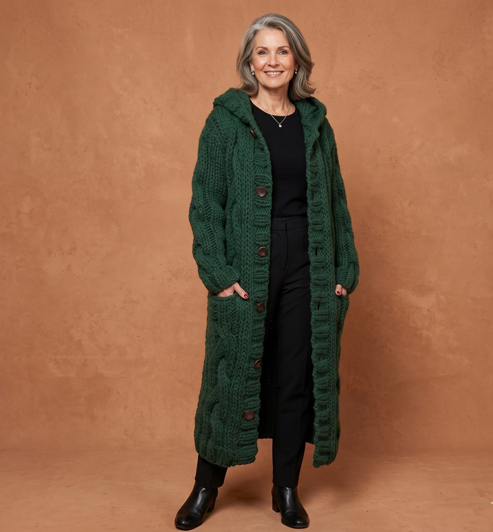 Karina Elegant Coat With Tummy Coverage