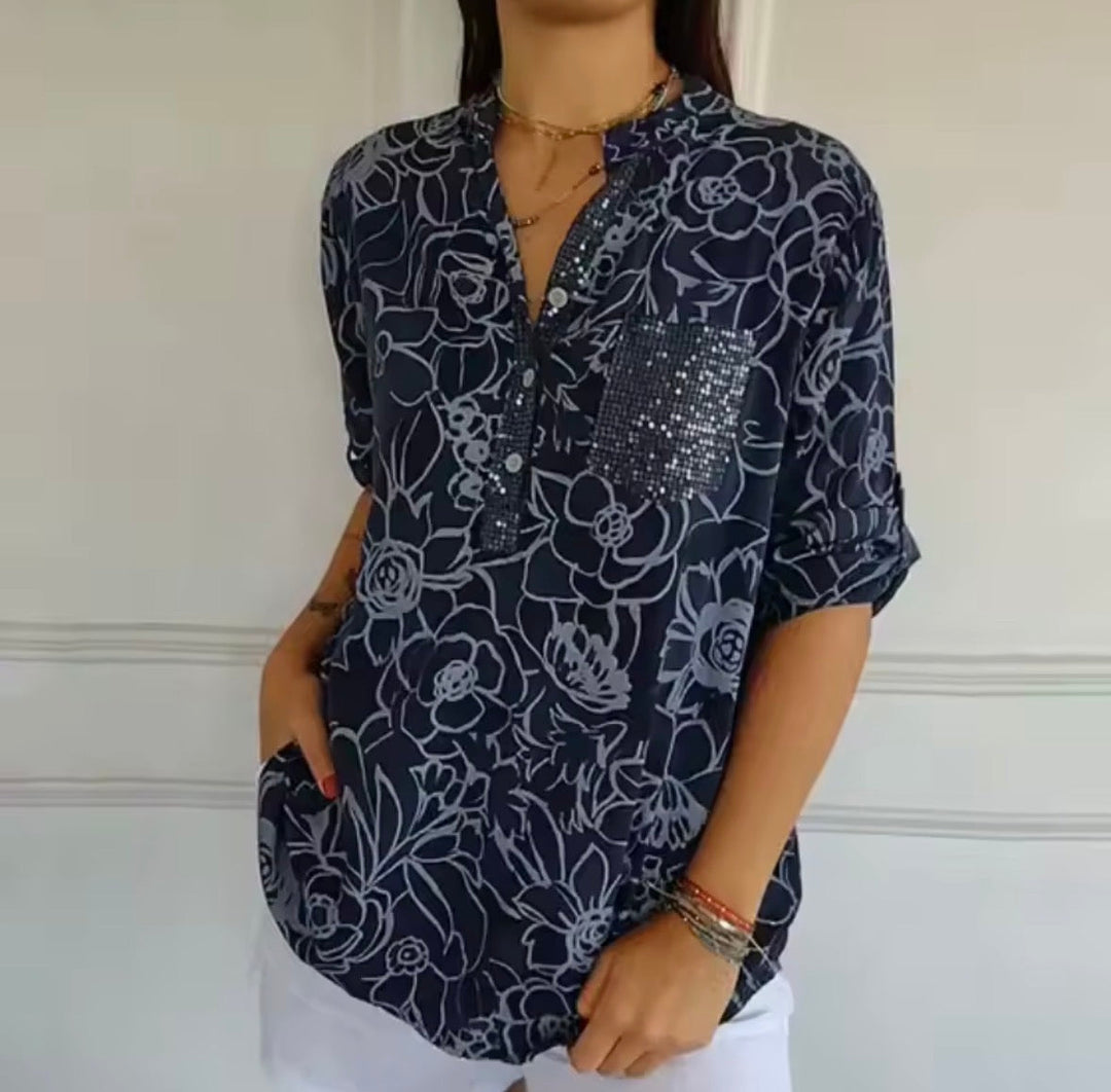 Willow Elegant Blouse with Pocket