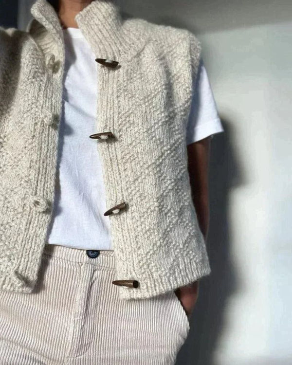 Jane Knit Sleeveless Cardigan