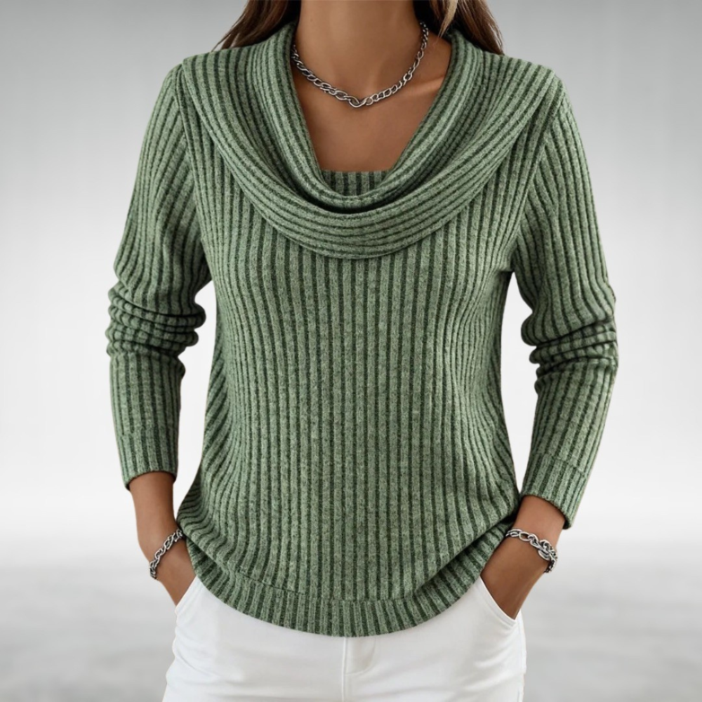 Claire Elegant Cowl Neck Jumper