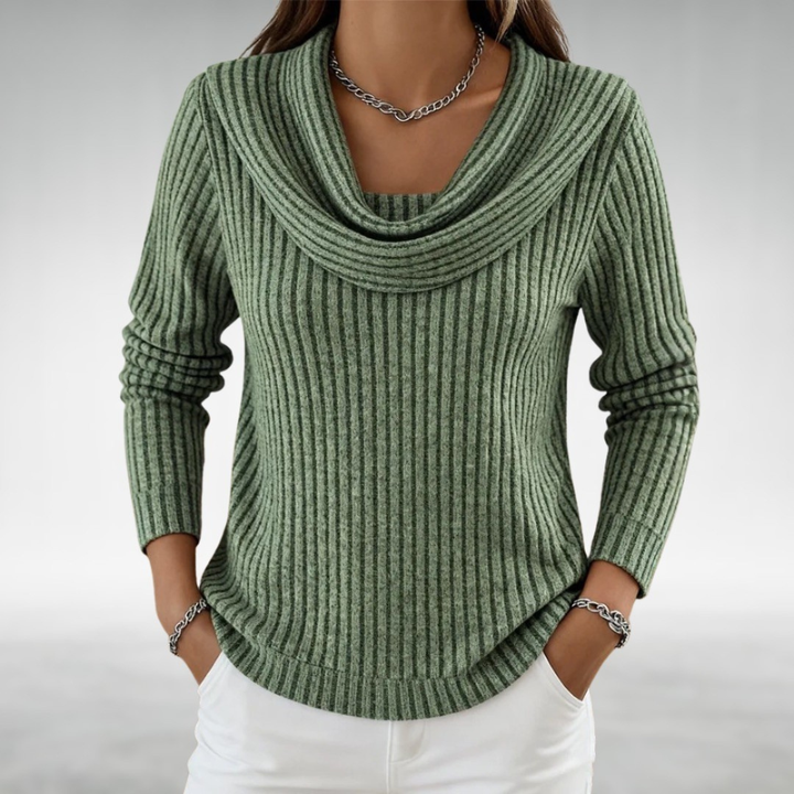 Claire Elegant Cowl Neck Jumper