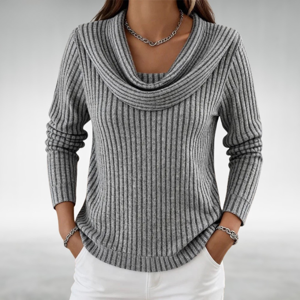 Claire Elegant Cowl Neck Jumper