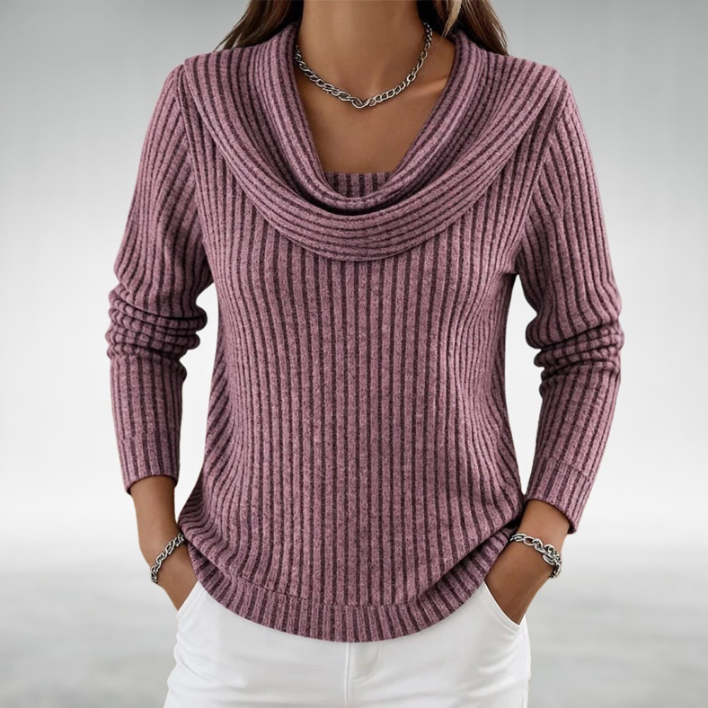 Claire Elegant Cowl Neck Jumper