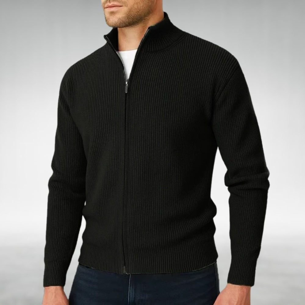 Calvin Knitted Zip-Up Cardigan