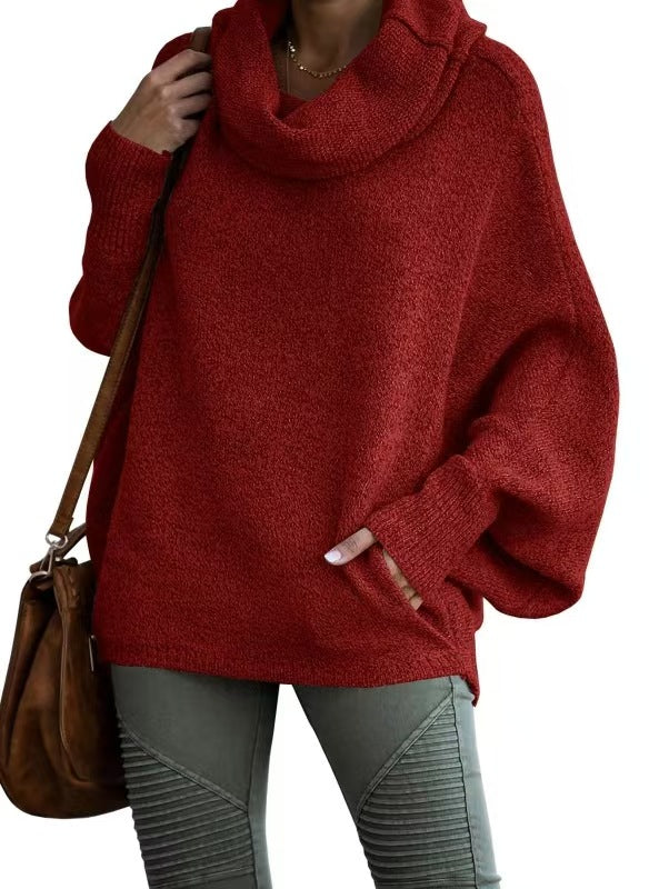 Angela High Collar Pullover Sweater