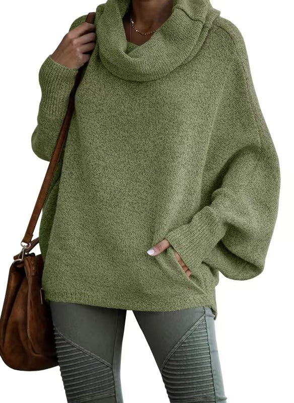 Angela High Collar Pullover Sweater