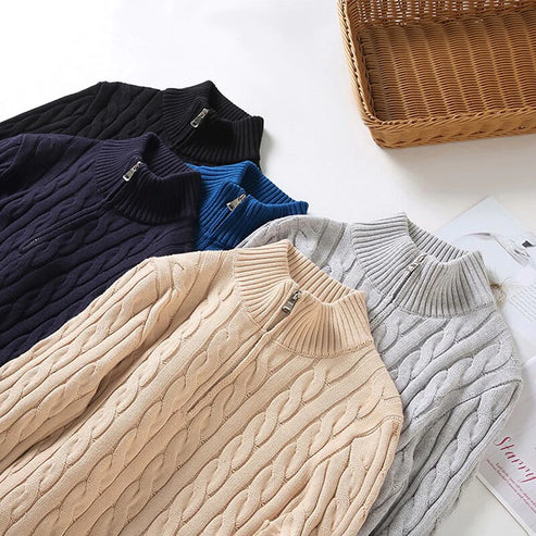 Clark Merino Wool Half-Zip Sweater