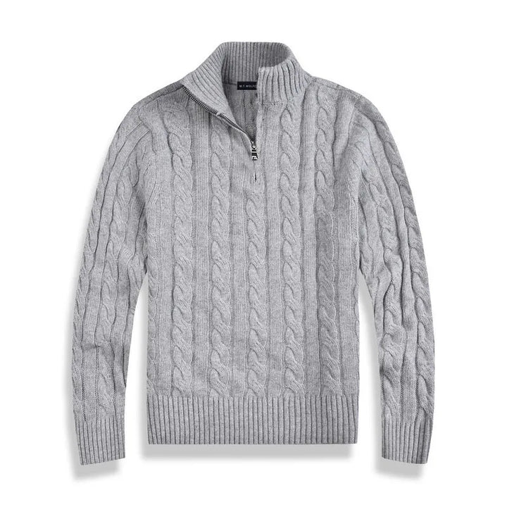 Clark Merino Wool Half-Zip Sweater