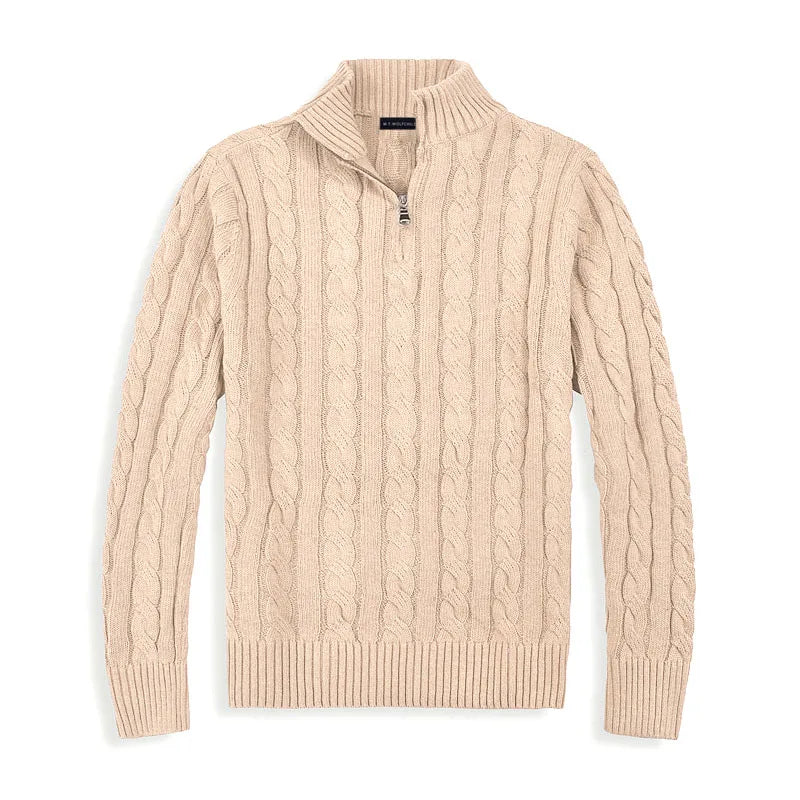 Clark Merino Wool Half-Zip Sweater