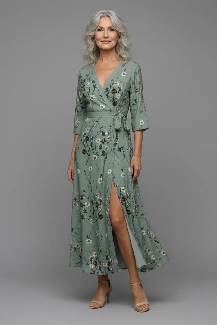 Selora | Halter Bloom Flow Maxi Dress