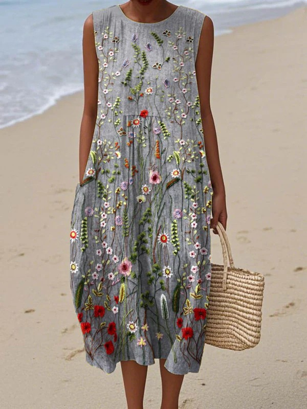 Zoe Wildflower Midi Dress