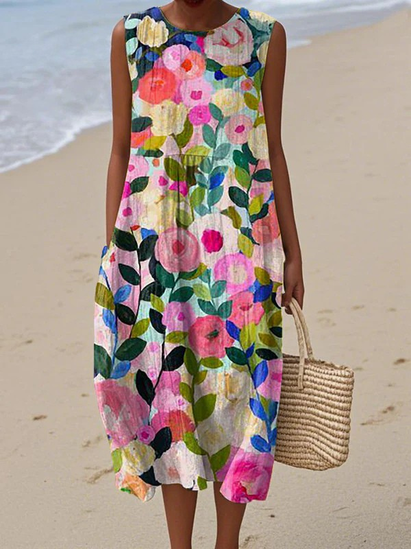 Lily Floral Midi Dress
