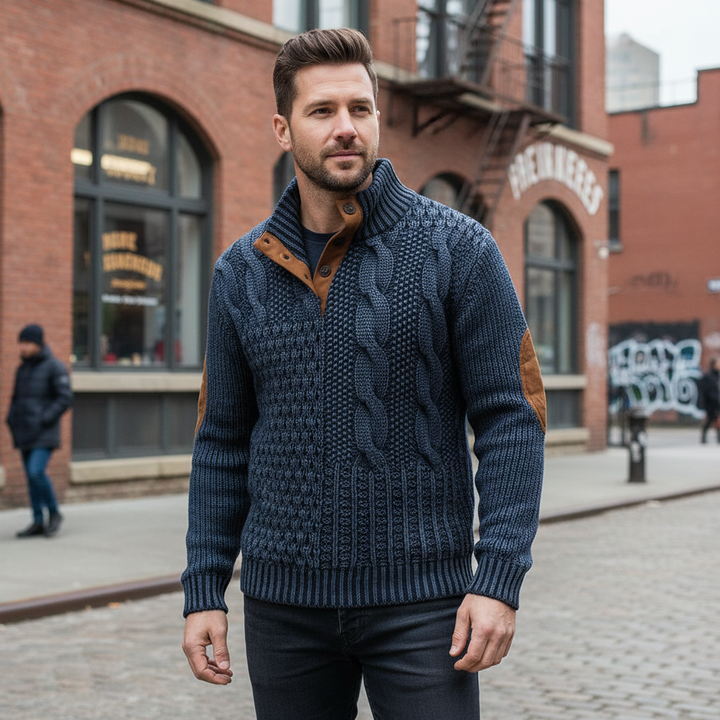 Maxim Quarter Button Sweater