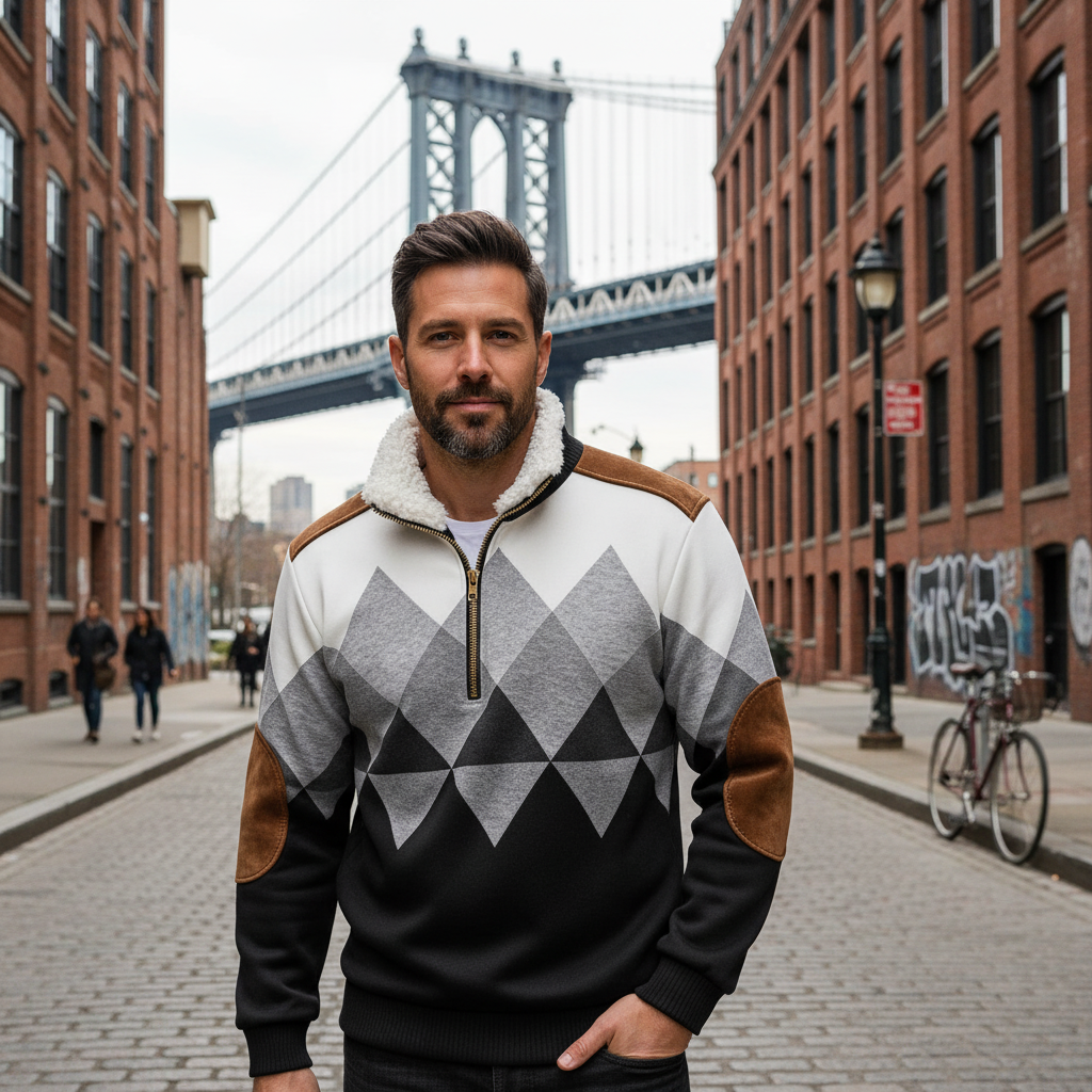 Monty Stylish Zip-Up Sweatshirt