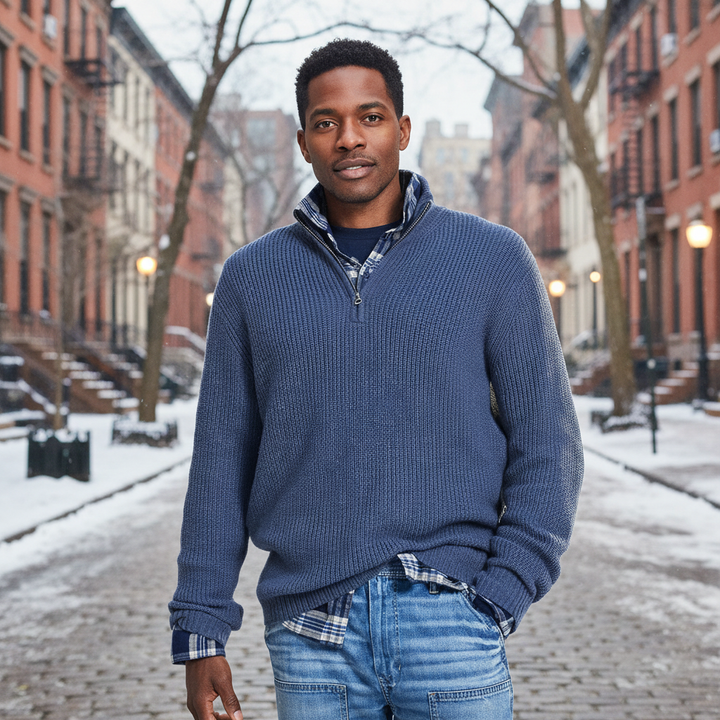 Vince Knitted Half-Zip Sweater