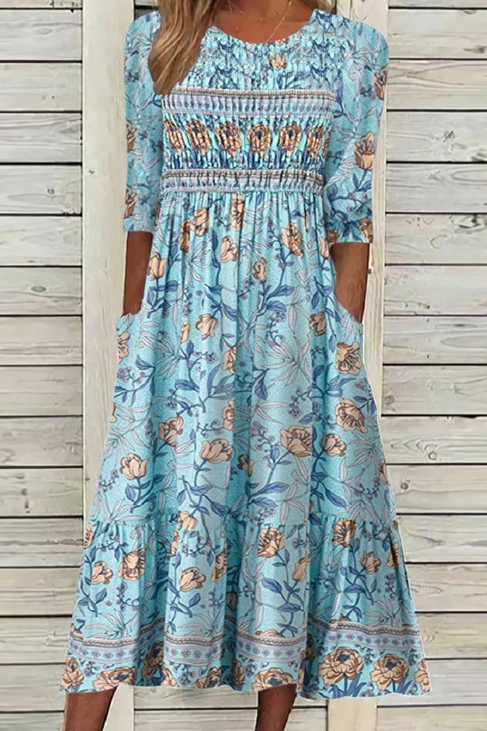 Liora | Petal Muse Midi Dress