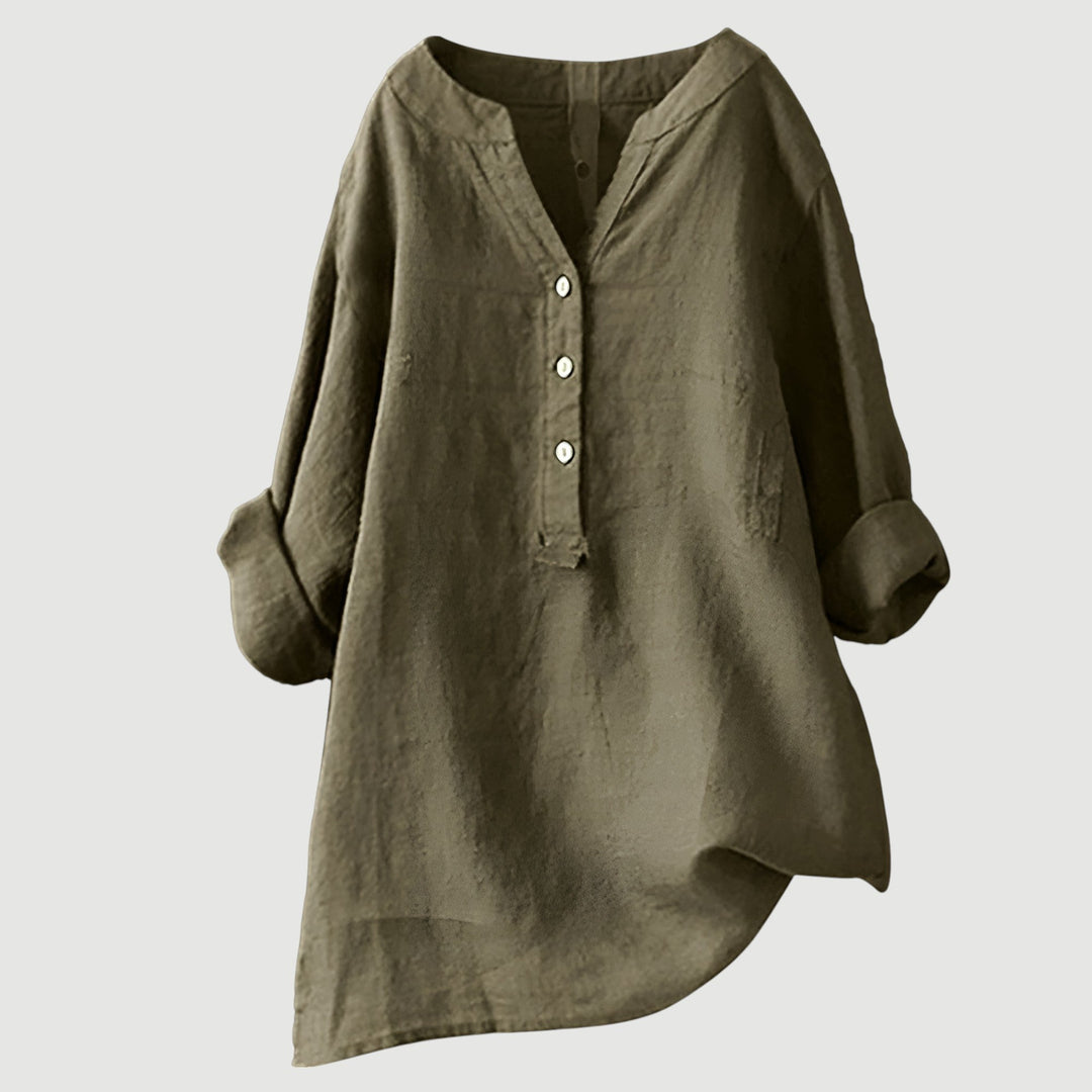 Freja | Airy and Comfortable Button-Up Shirt