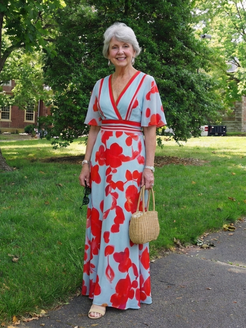 Celine | Soft Bloom Maxi Dress