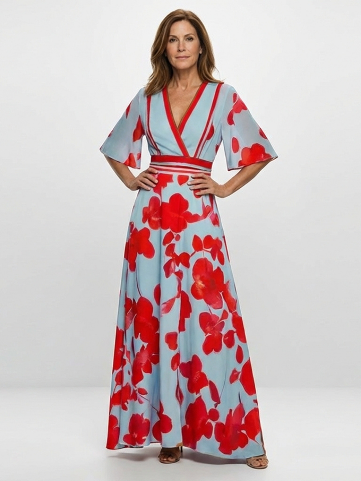 Celine | Soft Bloom Maxi Dress