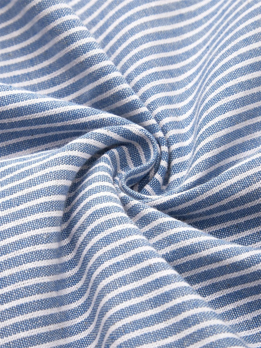 Elira | Coastal Stripe Midi Dress