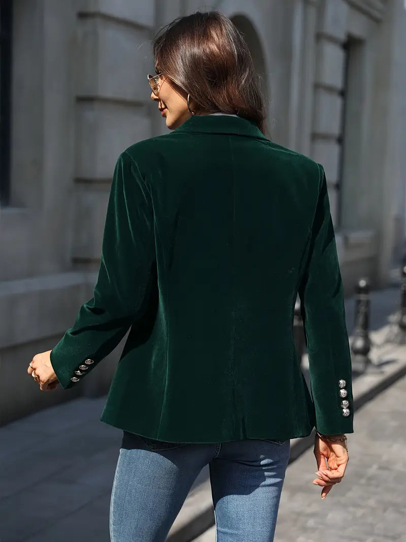 Mabel Elegant Velvet Blazer