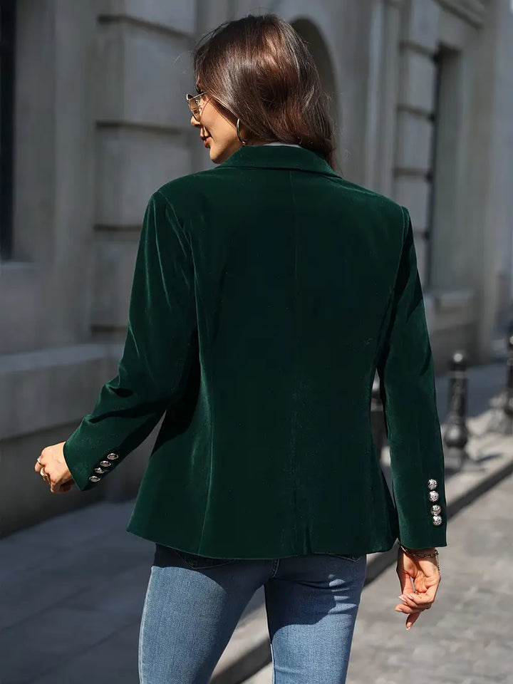Mabel Elegant Velvet Blazer