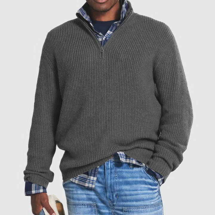 Vince Knitted Half-Zip Sweater